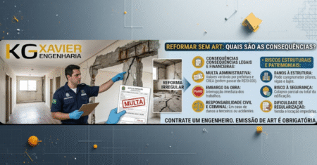 Reformar sem ART dá multa?